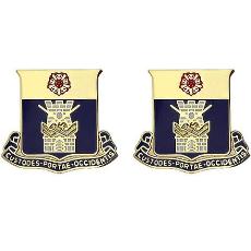 186th Infantry Regiment Unit Crest (Custodes Portae Occidentis)